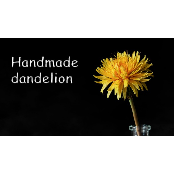 How to make realistic yellow dandelion. DIY clay flowers