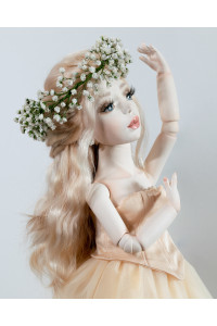 Author's handmade interior collectible doll Alisha