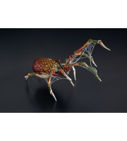 Collectible Handmade Fire spider sculpture. OOAK