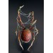 Collectible Handmade Fire spider sculpture. OOAK