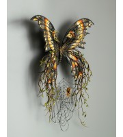 Collectible butterfly sculpture. Handmade fantasy OOAK 