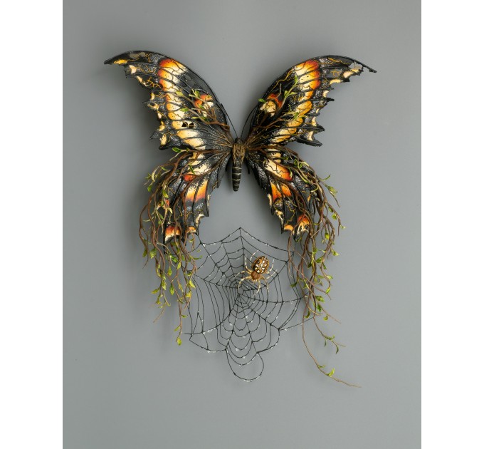 Collectible butterfly sculpture. Handmade fantasy OOAK 