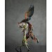 Collectible phoenix statue bird with sakura tree. Black fire bird