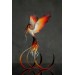 Handmade Phoenix statue bird. Fire bird