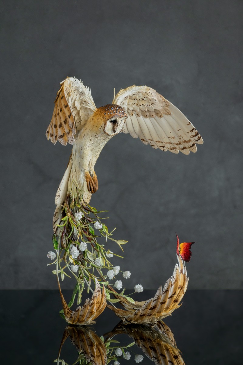 Owl sculpture