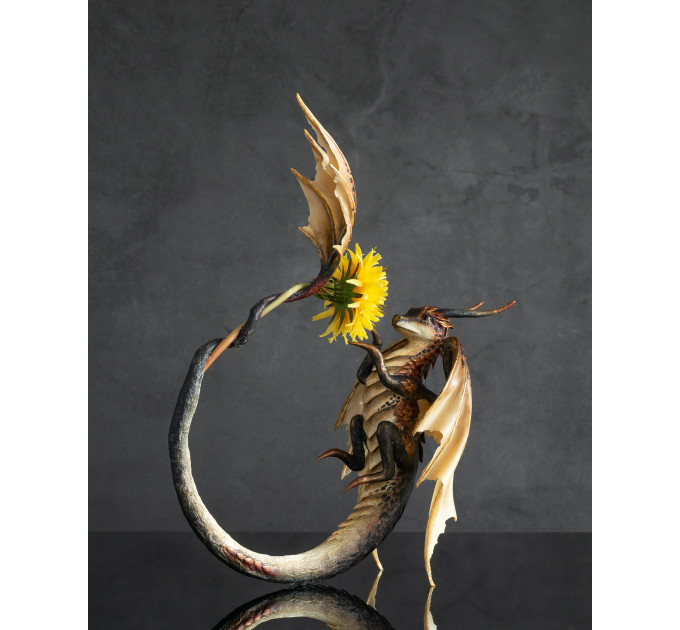 Dragon sculpture.. Handmade from air-dry clay