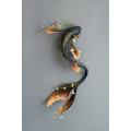 Fantasy koi sculpture. Handmade from air-dry clay. 