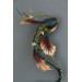 Fantasy koi sculpture. Handmade from air-dry clay. 