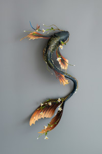 Fantasy koi sculpture “Where Water Breathes” 