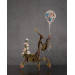 Sculpture of a mantis. Art handmade 