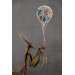 Sculpture of a mantis. Art handmade 