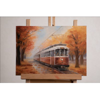 Oil Painting “AutumnTram"