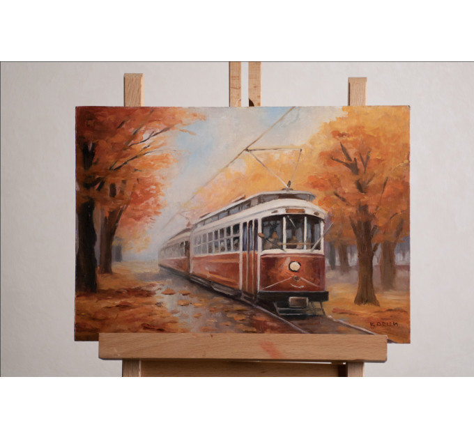 Oil Painting “AutumnTram